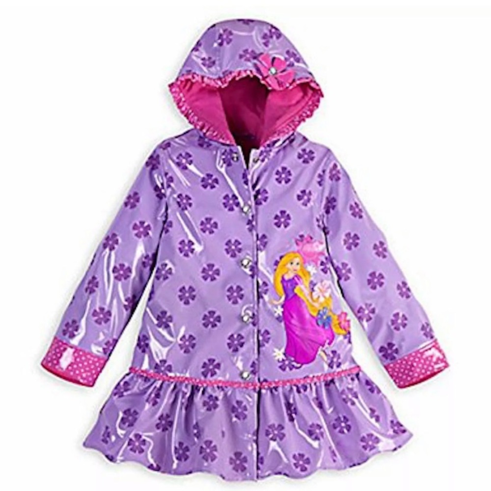 Disney Store Purple Rapunzel Tangled Rain Jacket